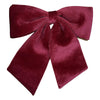 Burgundy Velvet Bow with Loop - My Christmas