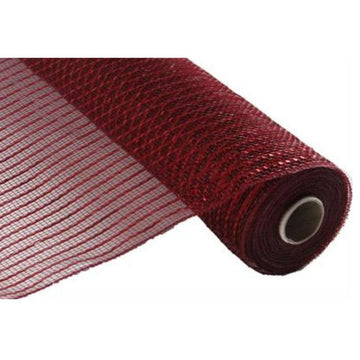 Burgundy with Red Foil Mesh - My Christmas
