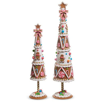 Candy Gingerbread Trees - Set of 2 - My Christmas