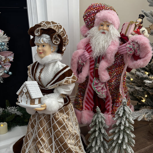 Candy Joy Fabric Santa - My Christmas