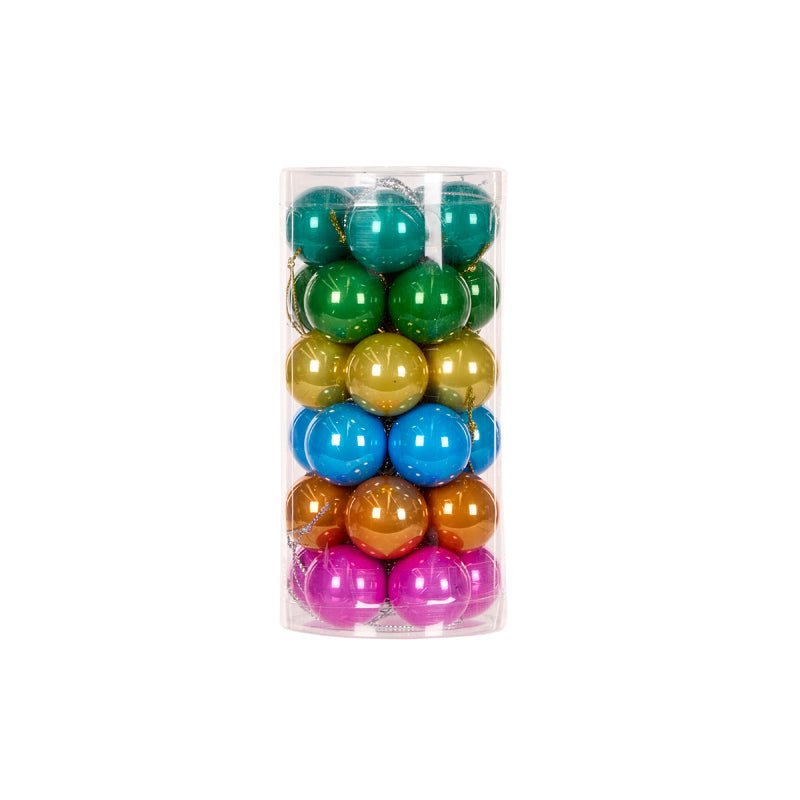 Candy Joy Pearl Baubles - Pack of 30 - My Christmas