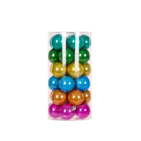 Candy Joy Pearl Baubles - Pack of 30 - My Christmas