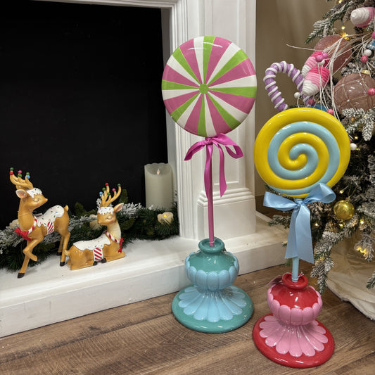 Candy Striped Standing Lollipop - 70cm - My Christmas