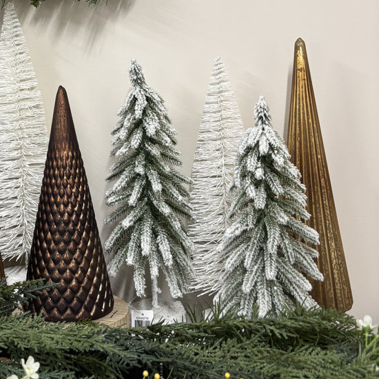 Caramel Ribbed Tabletop Tree - My Christmas