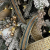 Celadon Velvet with Rhinestone Center Ribbon - My Christmas