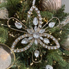 Champagne and Silver Flower Ornament - 20cm - My Christmas