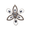 Champagne and Silver Flower Ornament - 20cm - My Christmas