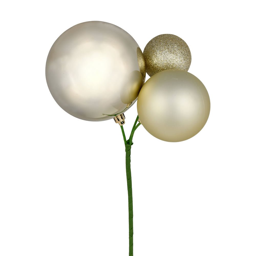 Champagne Bauble Cluster Pick - Large - My Christmas