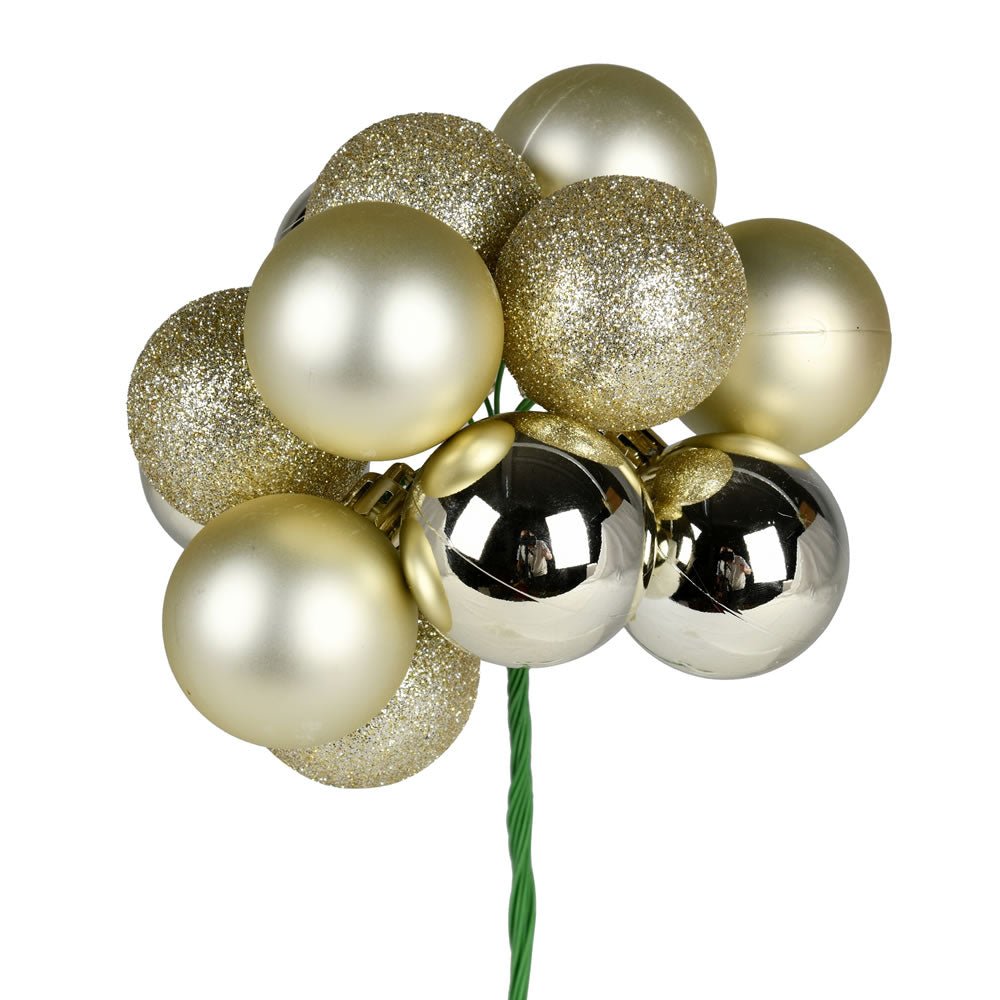 Champagne Bauble Cluster Pick - Small - My Christmas
