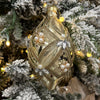 Champagne Beaded Deco Drop Bauble - My Christmas