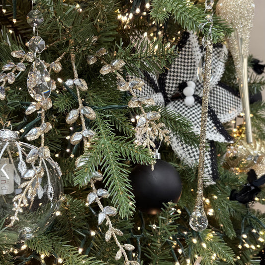 Champagne Beaded Icicles - Set of 6 - My Christmas