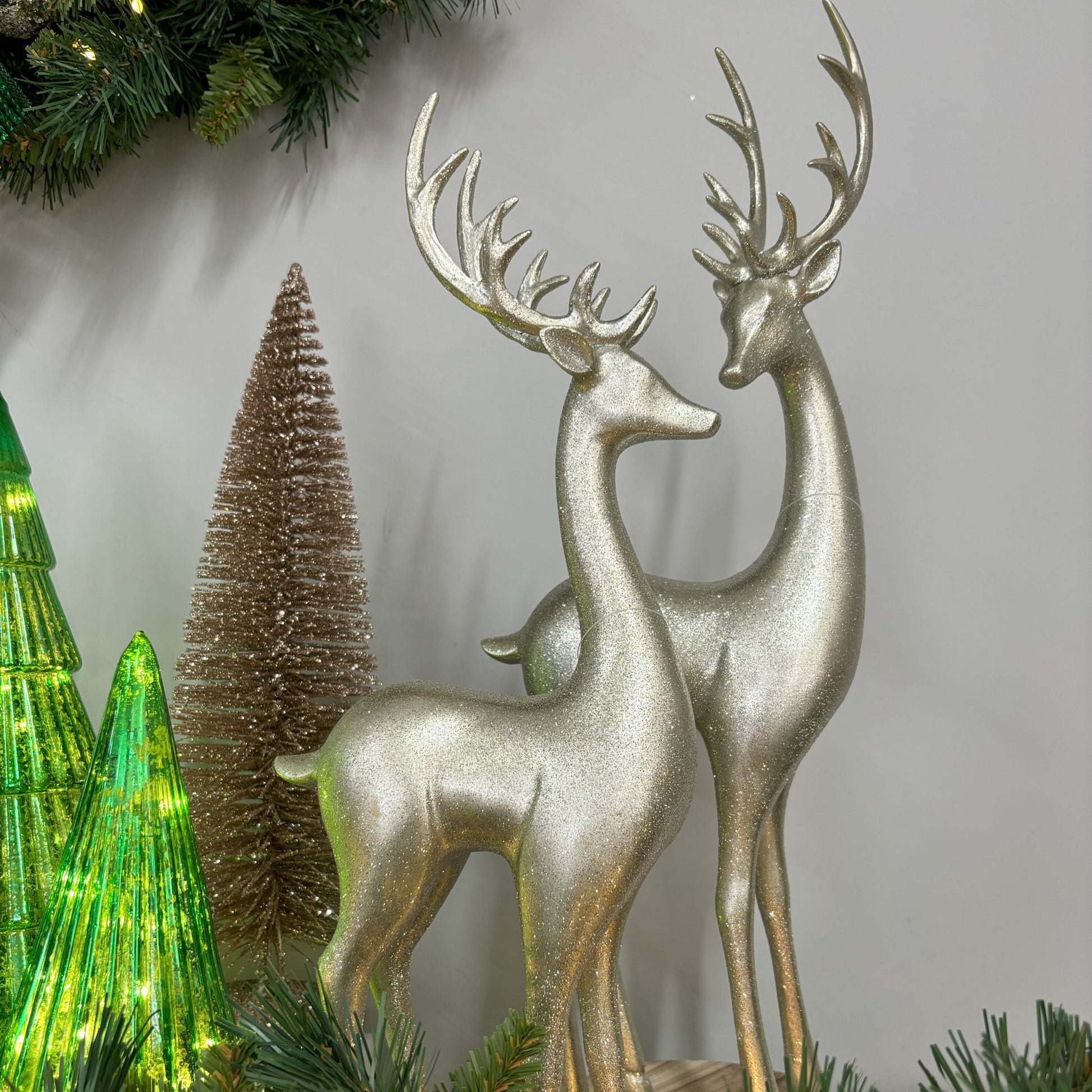 Champagne Deers - Set of 2 - My Christmas