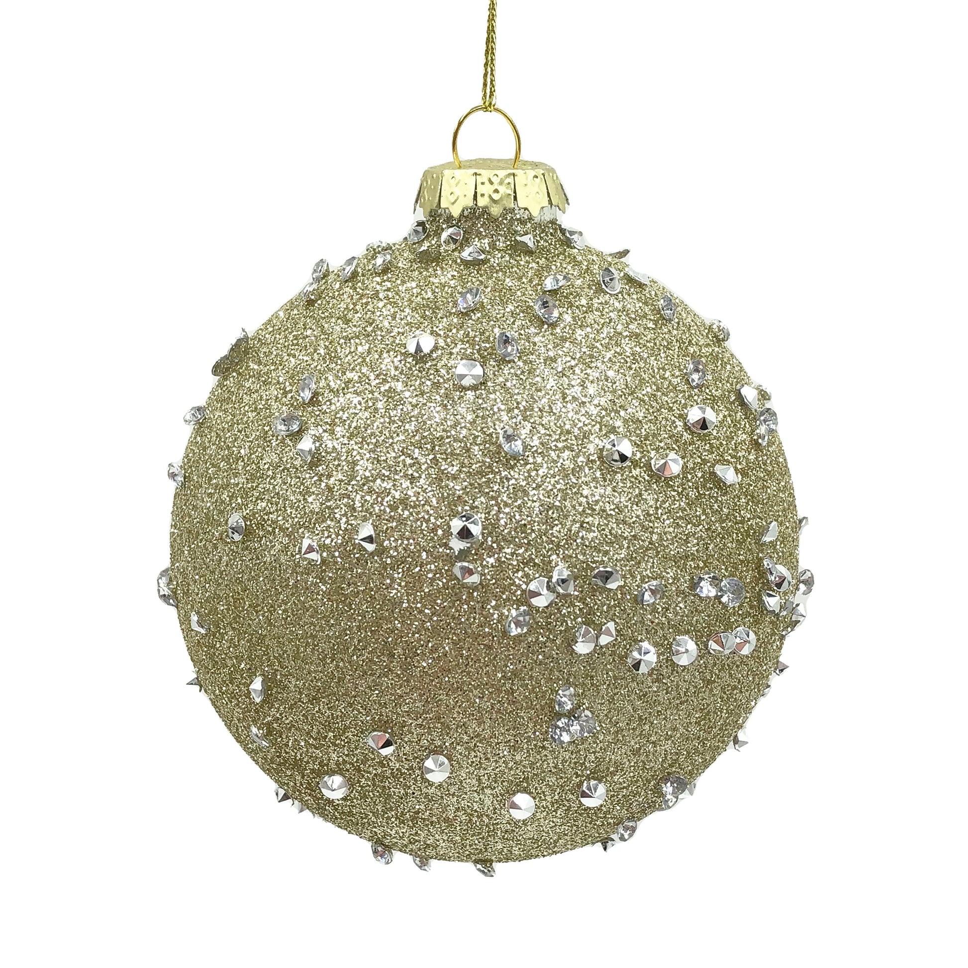 Champagne Dot Bauble - My Christmas