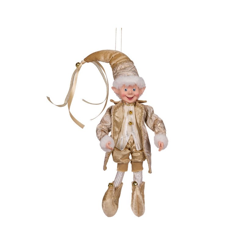 Champagne Fabric Elf - 40cm - My Christmas