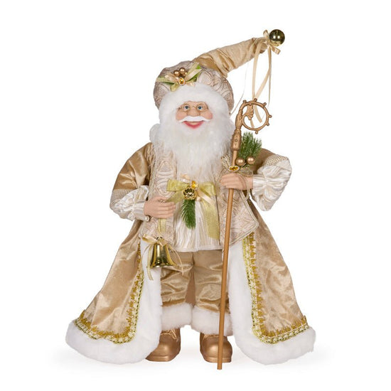 Champagne Fabric Santa - 65cm - My Christmas