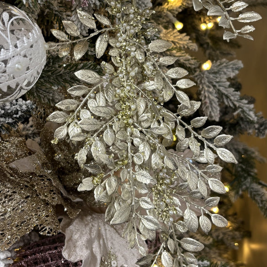 Champagne Fern Metallic Spray - My Christmas