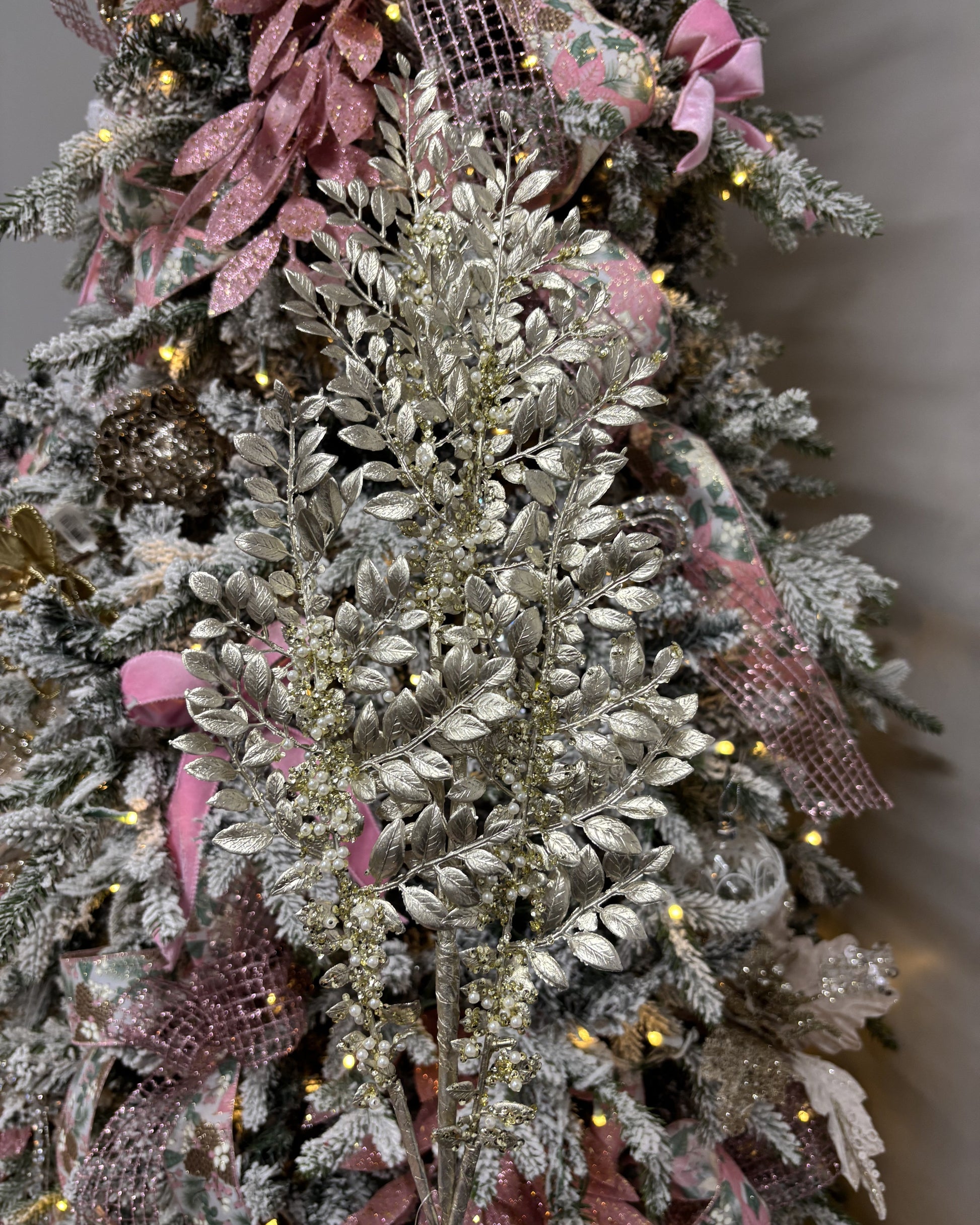 Champagne Fern Metallic Spray - My Christmas
