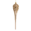 Champagne Frosted Long Drop Bauble - My Christmas