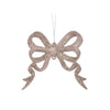 Champagne Glitter Bow Ornament - My Christmas