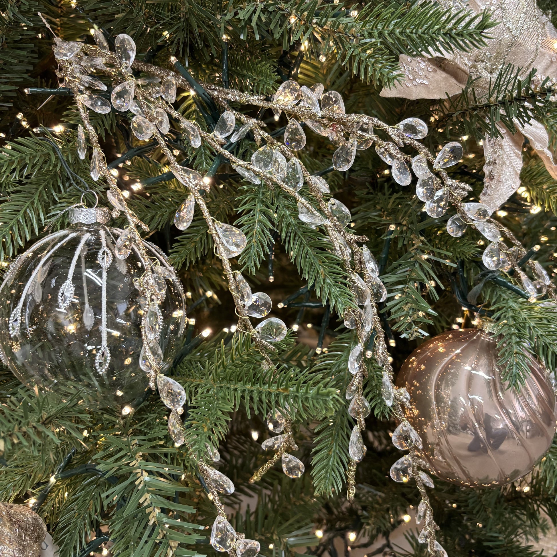 Champagne Icicle Branch - My Christmas