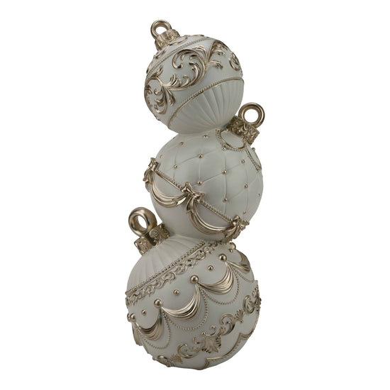 Champagne Ivory Ball Stack - 61cm - My Christmas