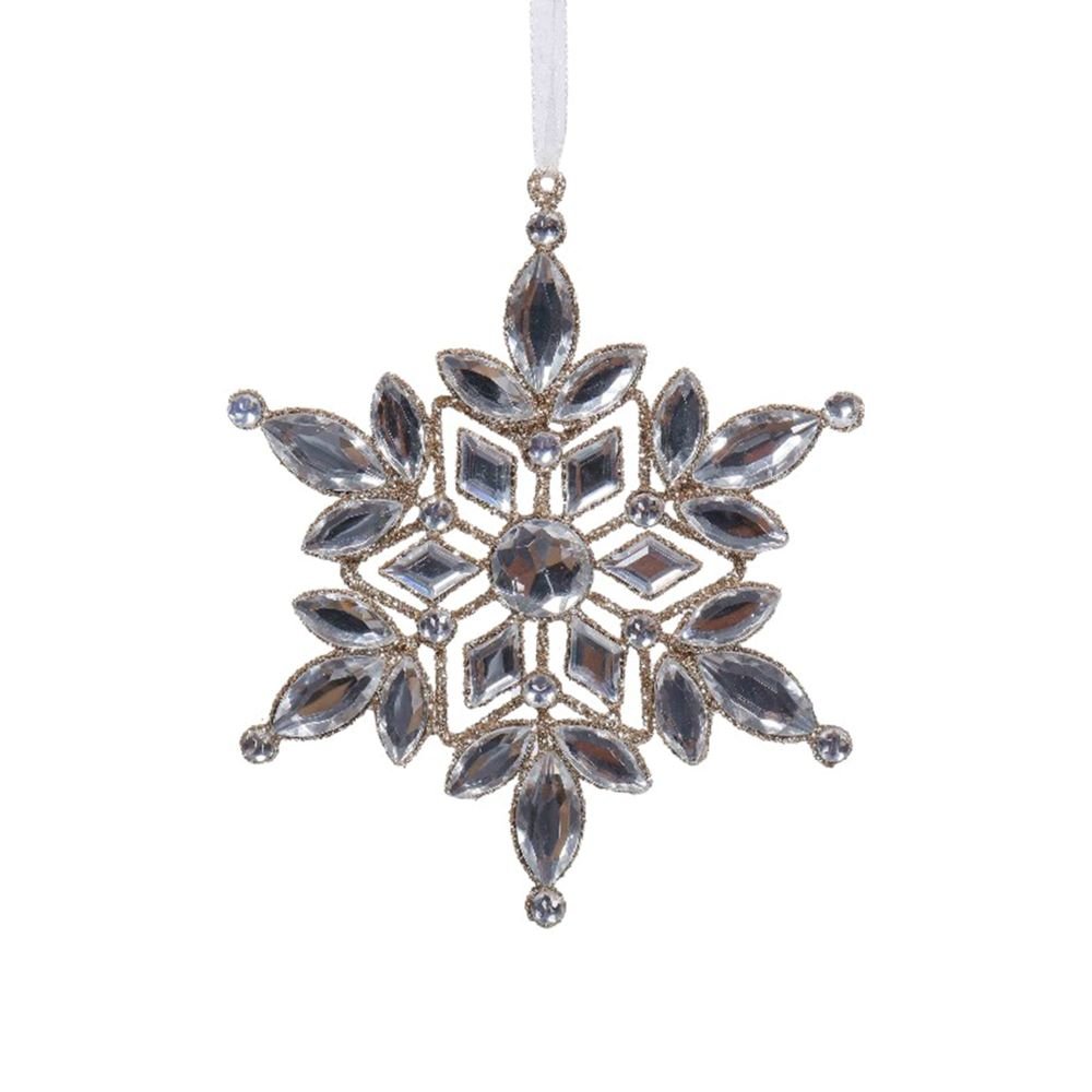 Champagne Jewel Snowflake Ornament - My Christmas