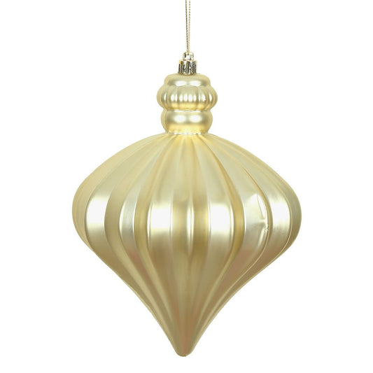 Champagne Matte Onion Ornament - 15cm - My Christmas