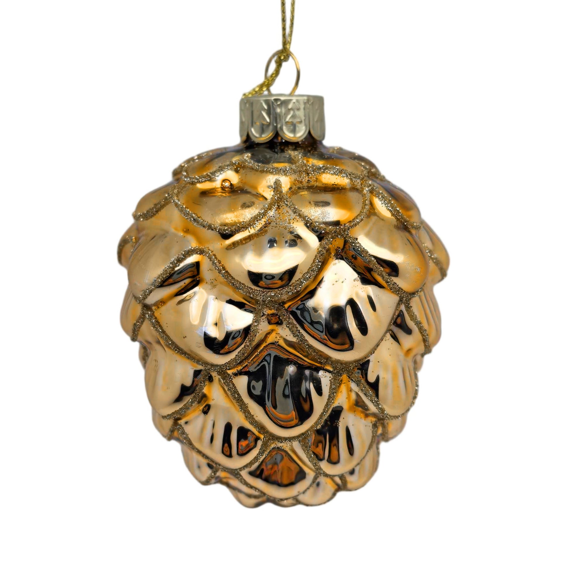 Champagne Pinecone Ornament - My Christmas