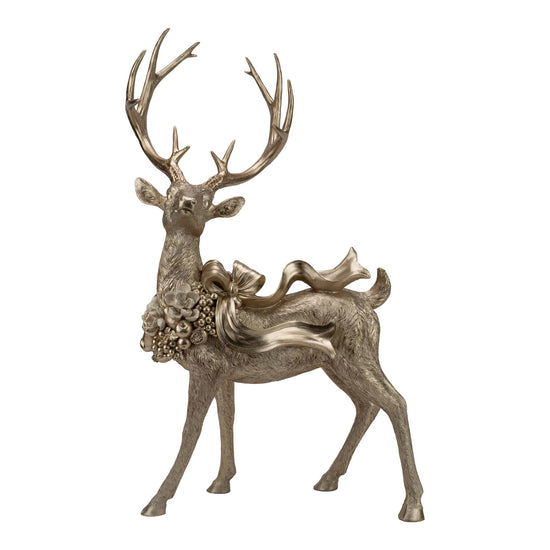 Champagne Reindeer with Bow - Large - My Christmas