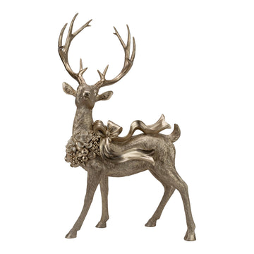 Champagne Reindeer with Bow - Large - My Christmas