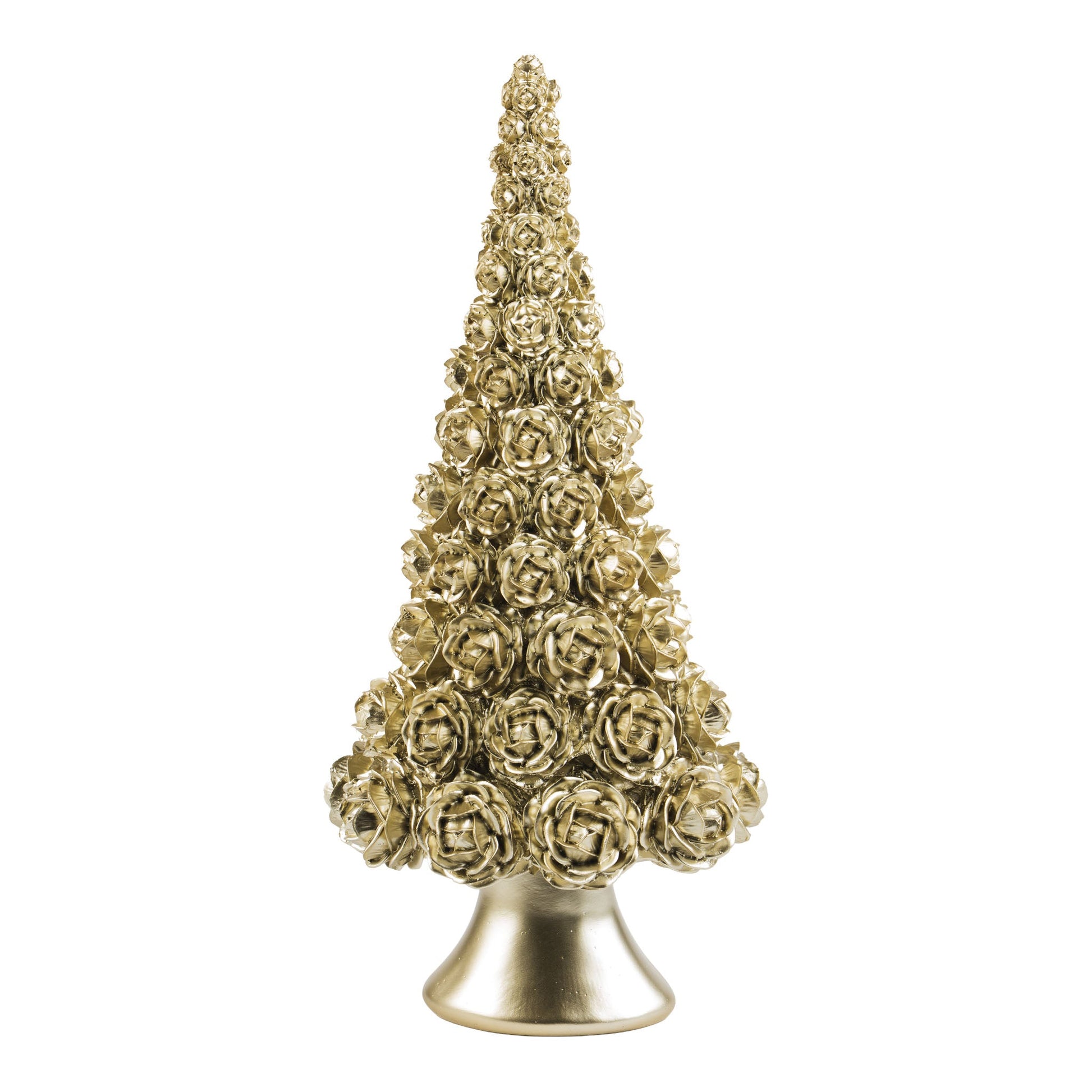 Champagne Rosette Tree - 36cm - My Christmas