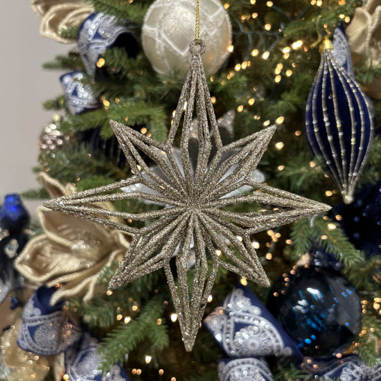 Champagne Starburst Hanging - My Christmas