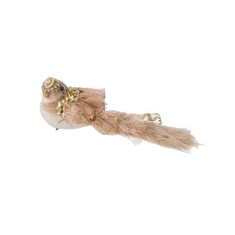 Champagne Sugar Bird Clip - My Christmas