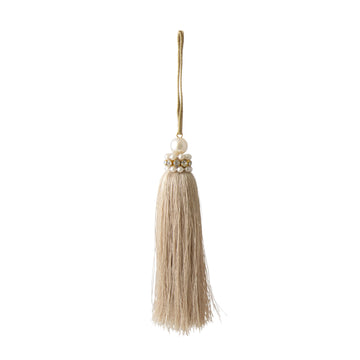 Champagne Tassle Pearl Ornament - My Christmas