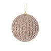 Champagne Textured Rib Bauble - Various Sizes - My Christmas