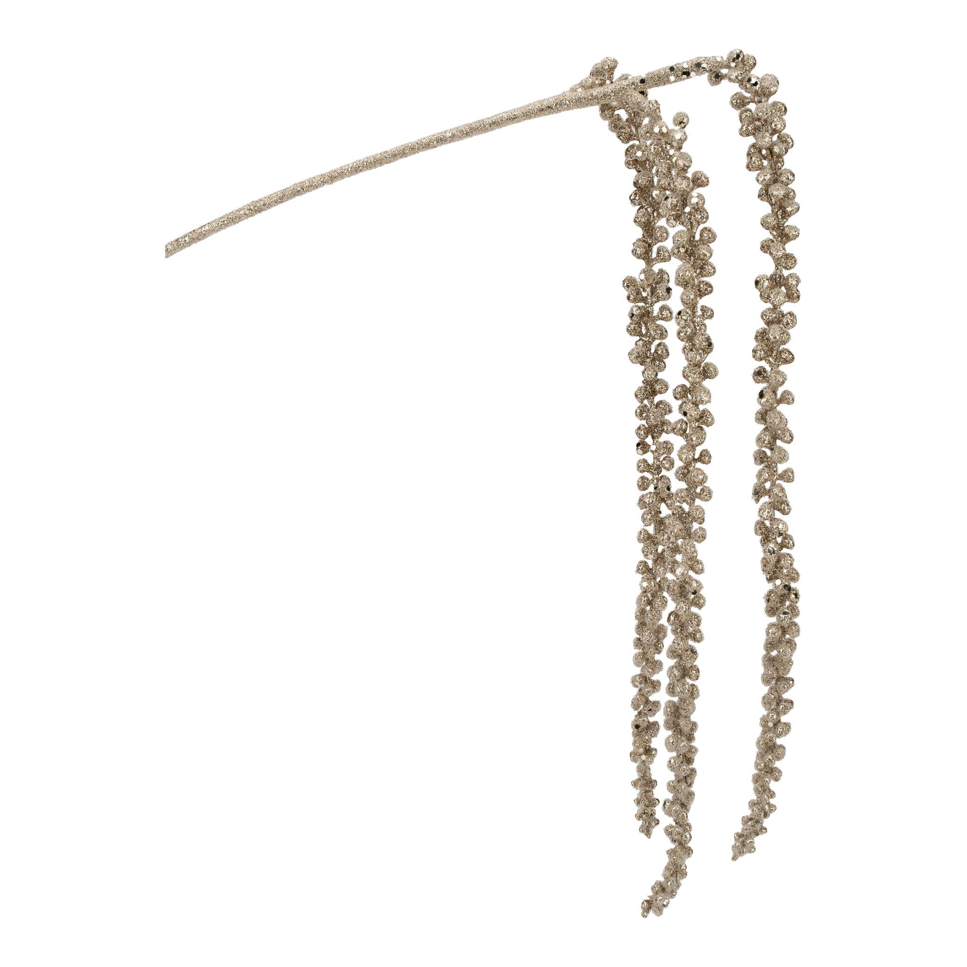 Champagne Weeping 3-Branch Spray - My Christmas
