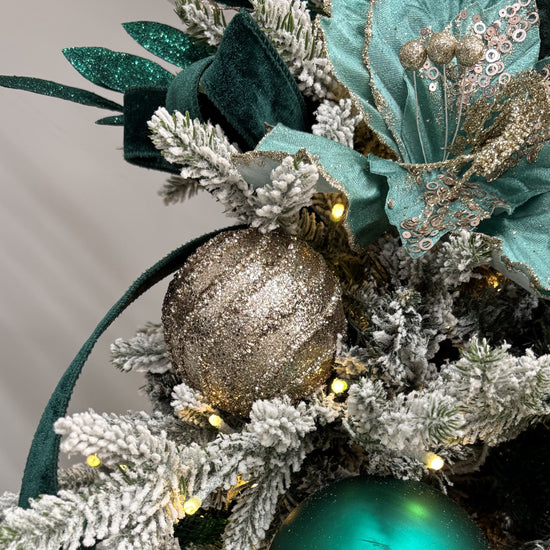 Champgane Glittered Swirl Bauble - My Christmas
