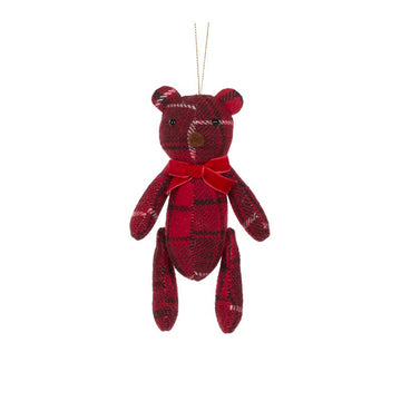 Check Hanging Teddy Bear - My Christmas
