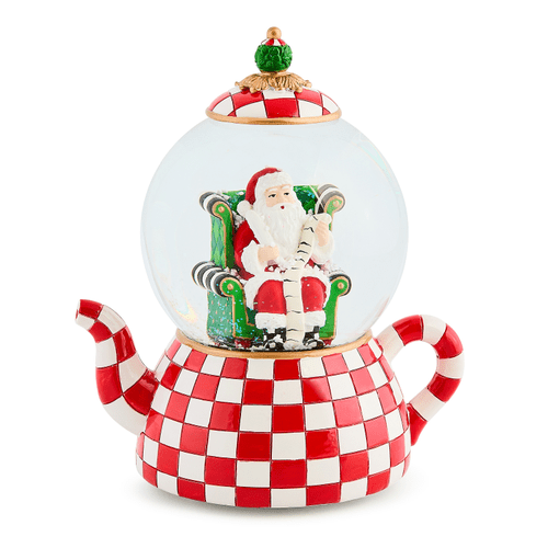 Check It Out Teapot Snow Globe - My Christmas
