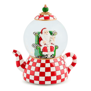 Check It Out Teapot Snow Globe - My Christmas