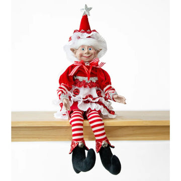 Chistmas Red and White Candy Stripe Boy Elf - My Christmas