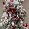Chistmas Red and White Candy Stripe Gal Elf - My Christmas