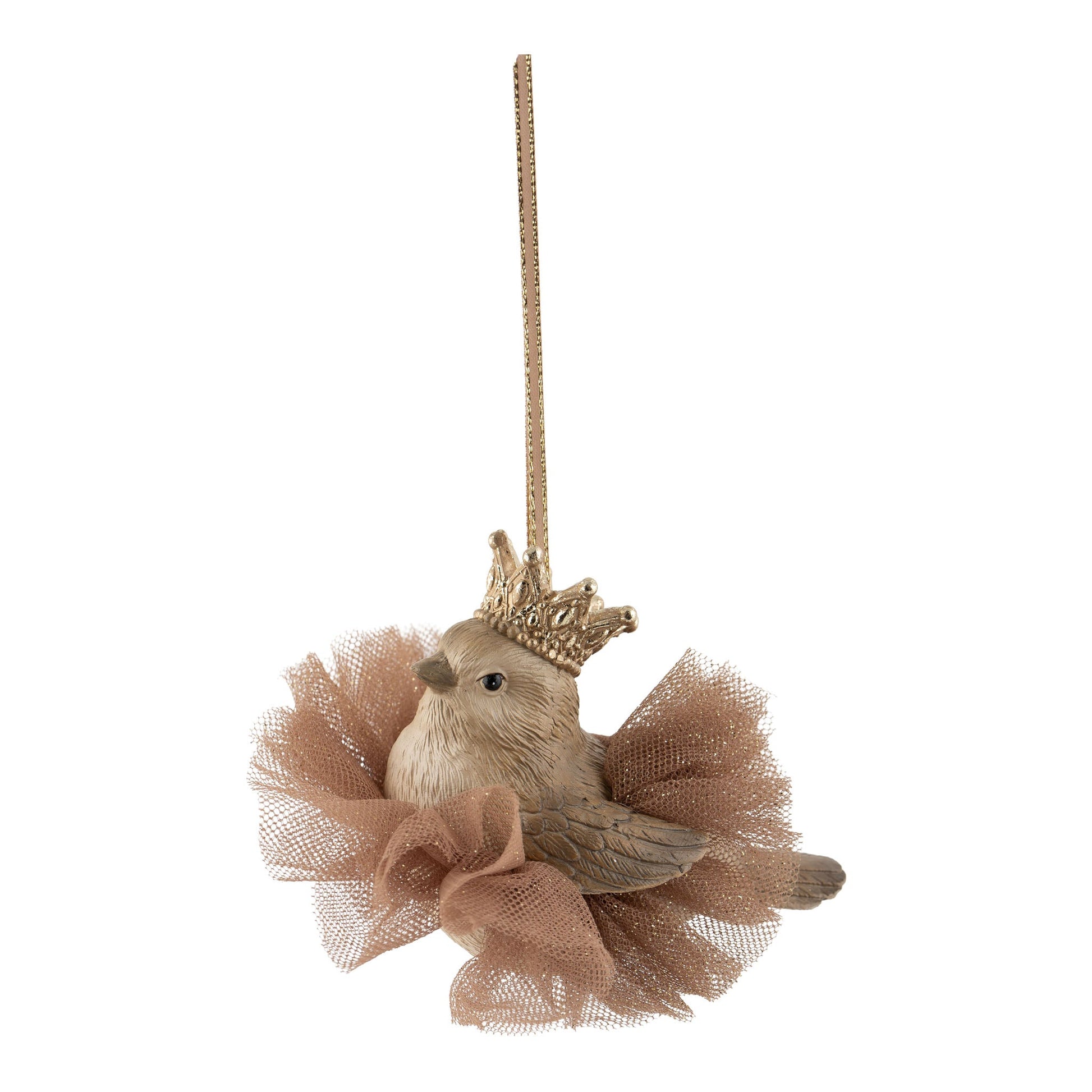Chocolate Ballerina Bird Ornament - Assorted - My Christmas