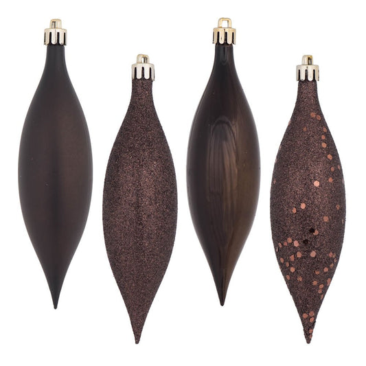 Chocolate Drop Finial Ornament - Box of 8 - My Christmas