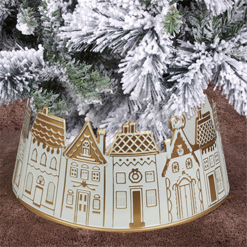 Christmas Village Metal Tree Collar - My Christmas