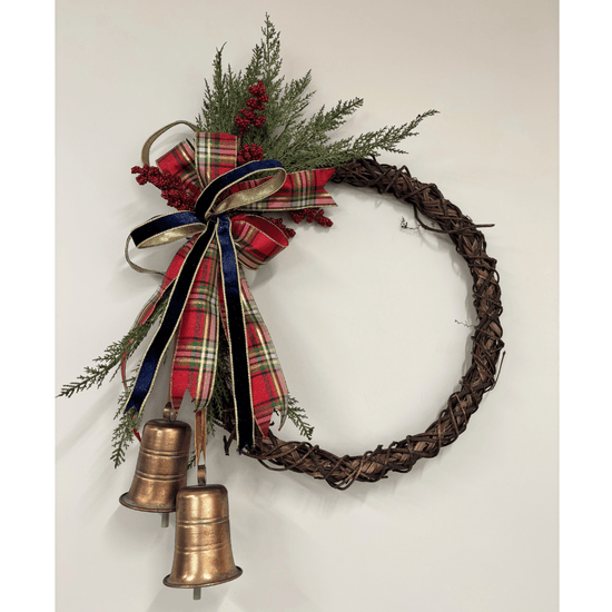 Christmas with Ralph Wreath with Copper Bells - My Christmas