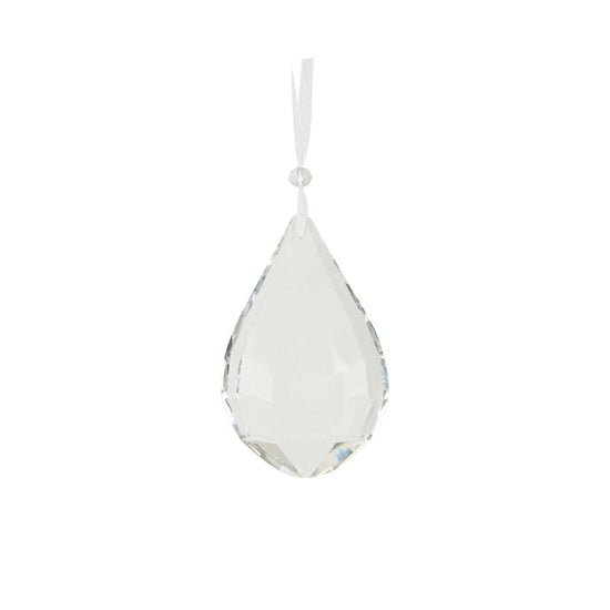Clear Crystal Drop Ornament - My Christmas