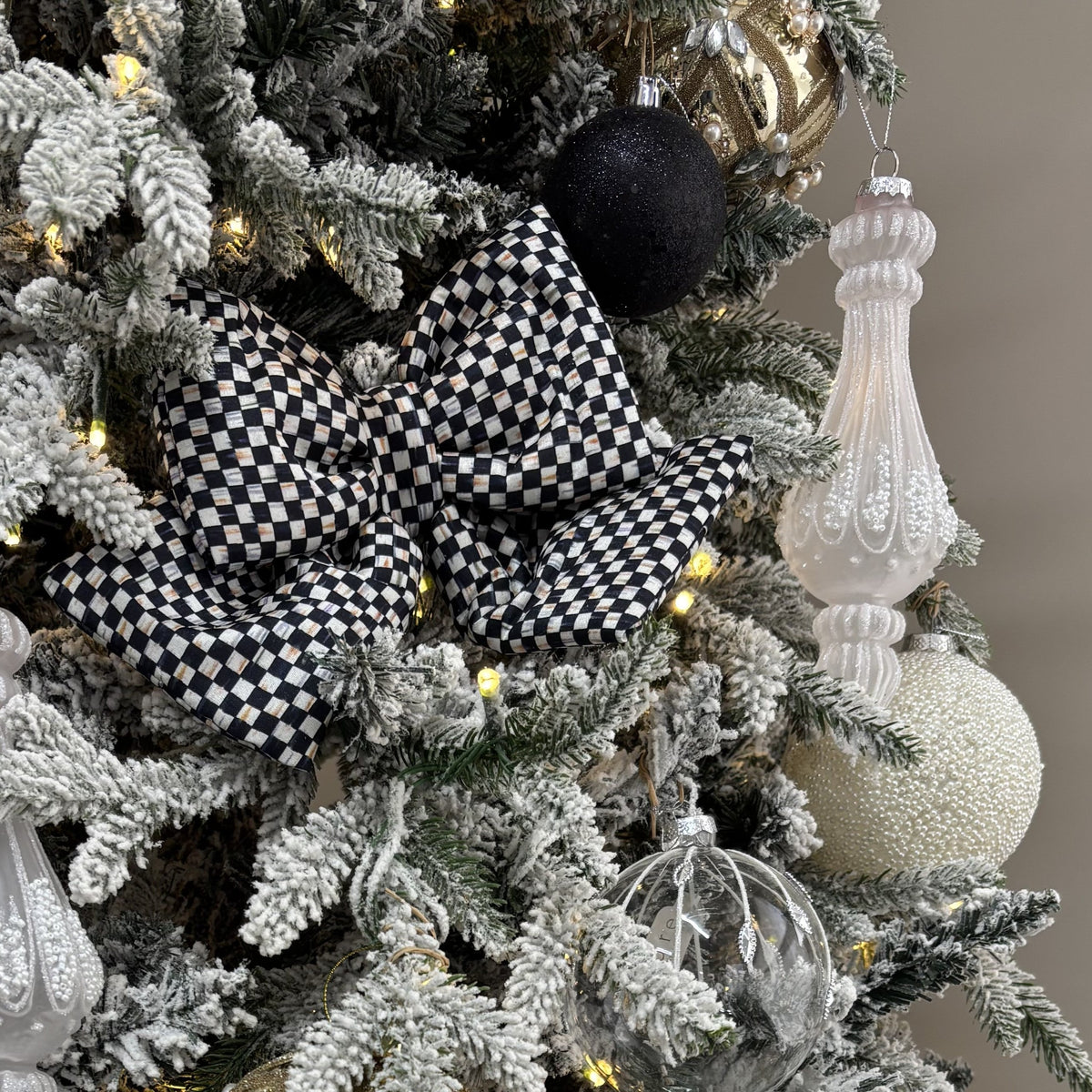 Clear Frosted Finial - 20cm - My Christmas