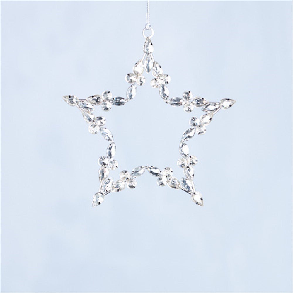 Clear Glass Star Ornament - My Christmas