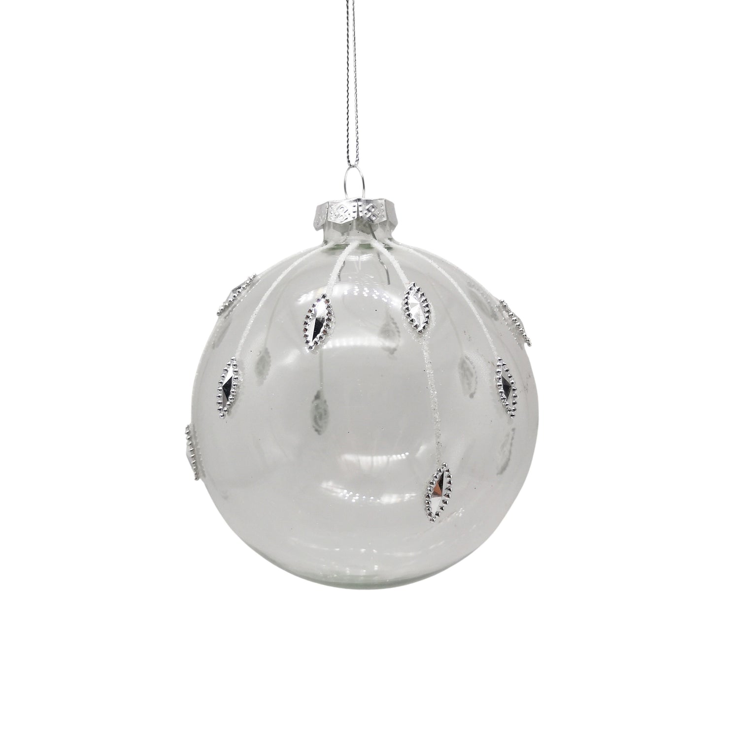 Clear Jewel Glass Bauble - My Christmas